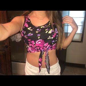 Floral Crop-Top